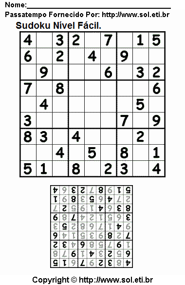 Sudoku Para Imprimir Com Respostas 655