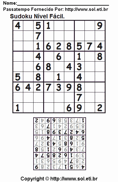 Sudoku Para Imprimir Com Respostas 740