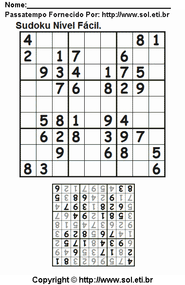 Sudoku Para Imprimir Com Respostas 794