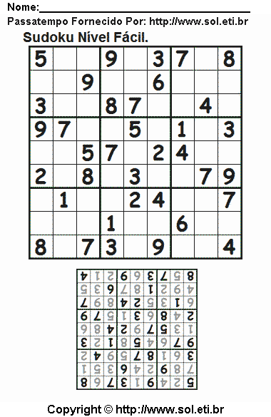 Sudoku Para Imprimir Com Respostas 799