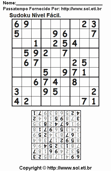 Sudoku Para Imprimir Com Respostas 828