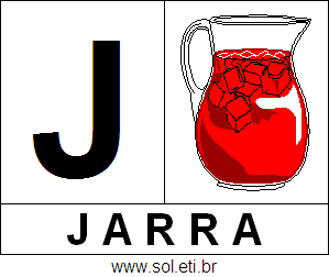 Letra J de Jarra
