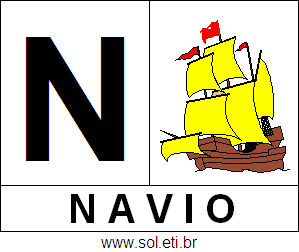 Letra N de Navio