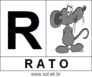 Letra R de Rato