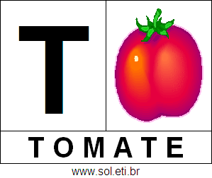 Letra T de Tomate