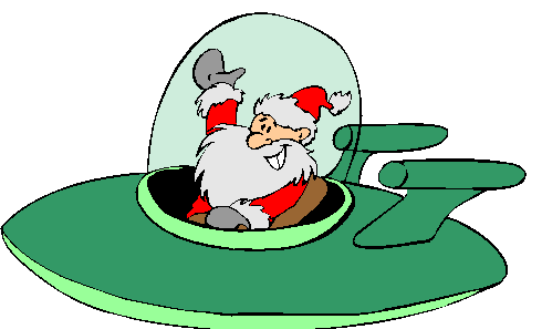 Papai Noel Na Nave Espacial.