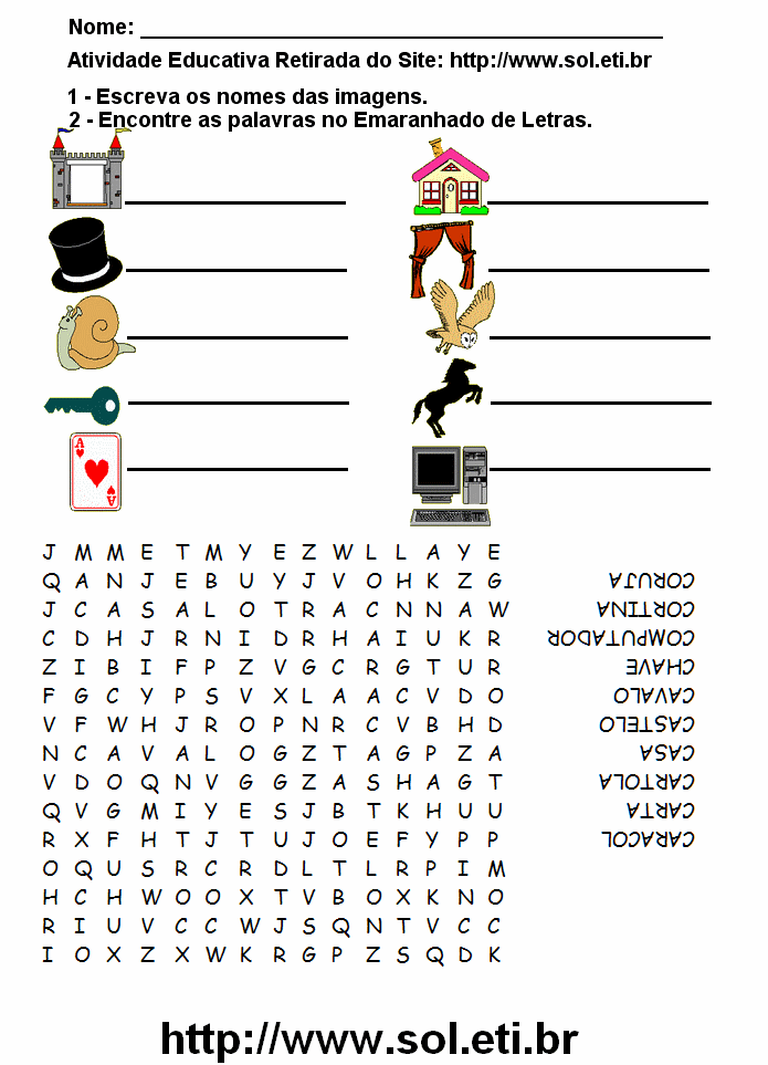 Caça Palavras  Palavras cruzadas para imprimir, Caça-palavras, Palavras  com ch