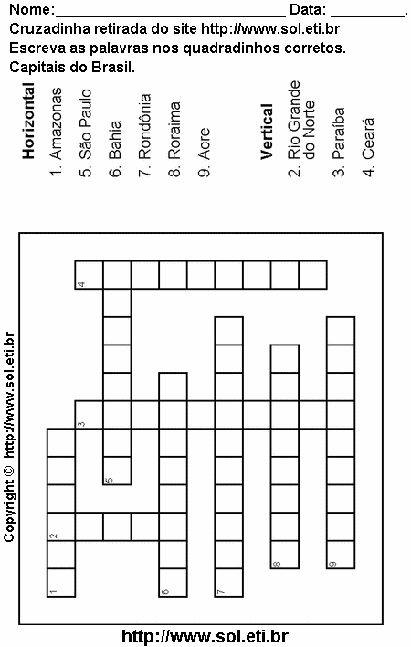 Caça Palavras Para Imprimir. Passatempo Nº 1. Passatemo Nº 22.