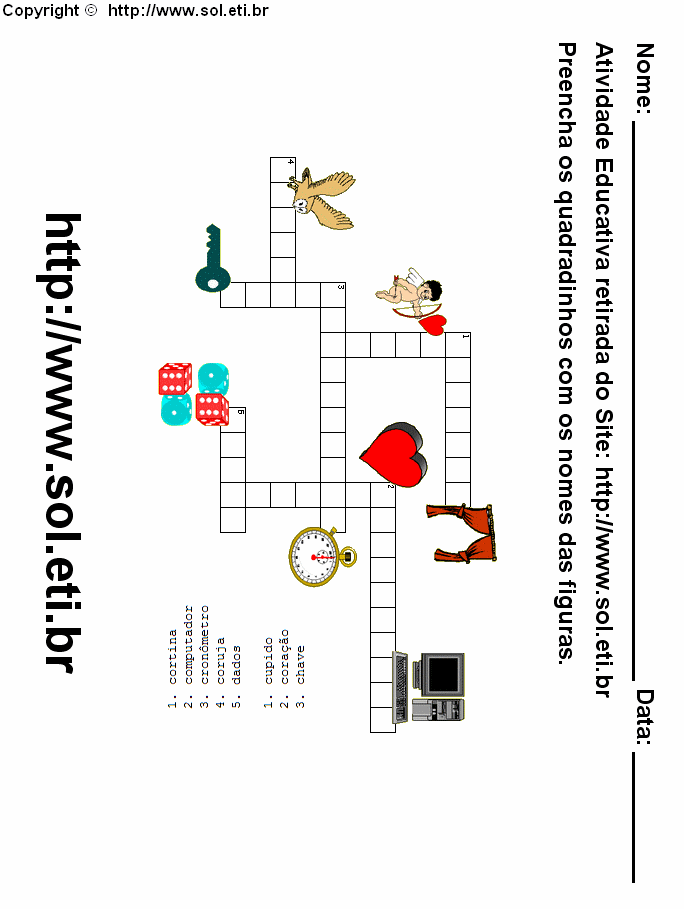 Palavras Cruzadas Com Figuras Para Imprimir 10