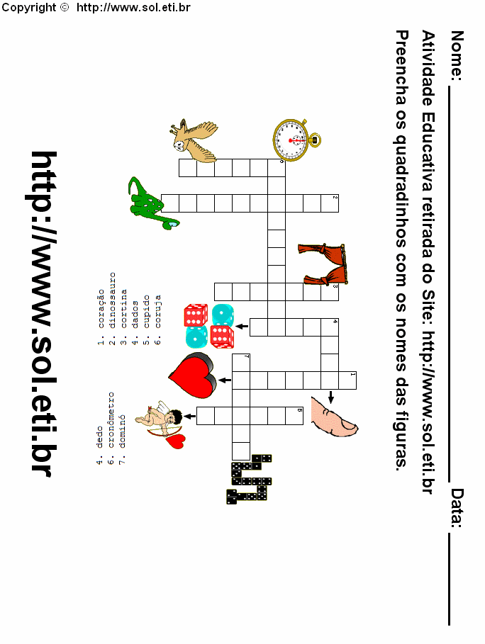 Palavras Cruzadas Com Figuras Para Imprimir 16