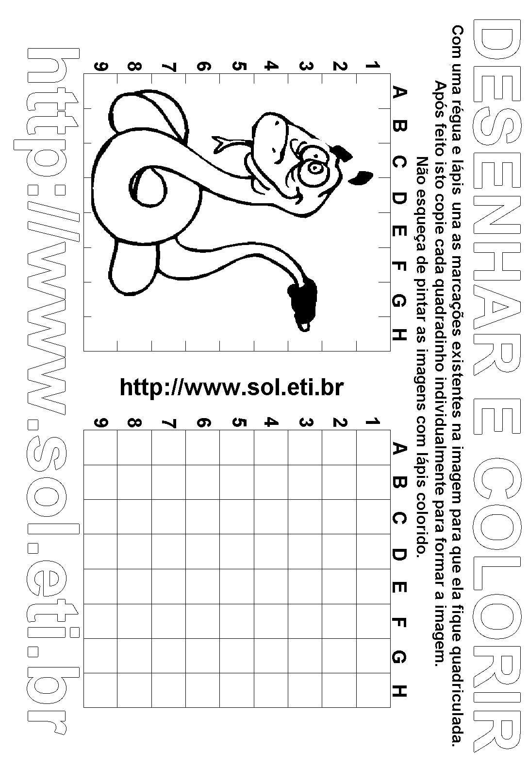 Cobra para Colorir e Pintar - Como Desenhar Bem Feito