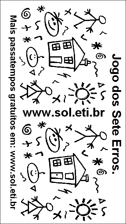 Jogo dos Sete Erros Para Imprimir: Desenho Infantil.