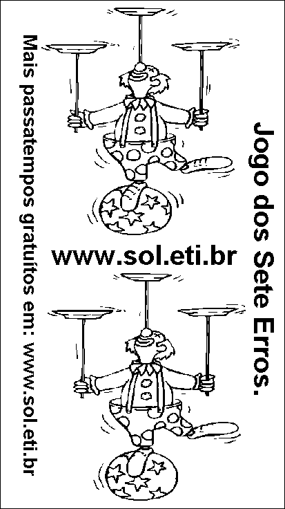 Jogo dos Sete Erros Colorido Tema Coquetel. Passatempo dos 7 Erros