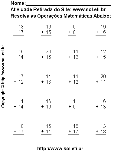 Contando a folha de atividades de matemática para crianças de