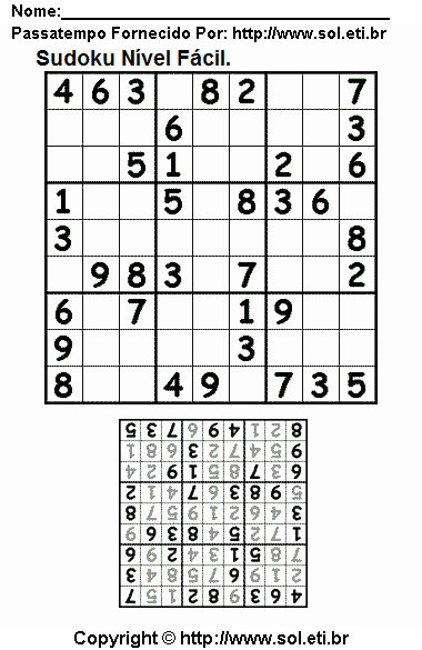 Sudoku Para Imprimir Com Respostas 13