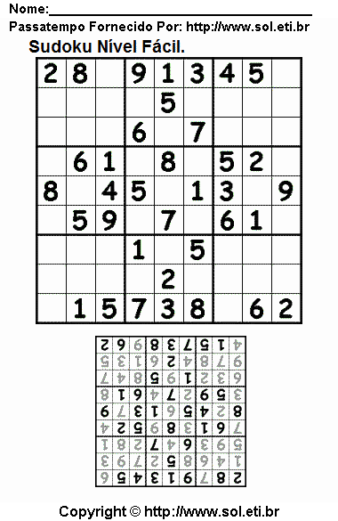 Sudoku Para Imprimir Com Respostas 140