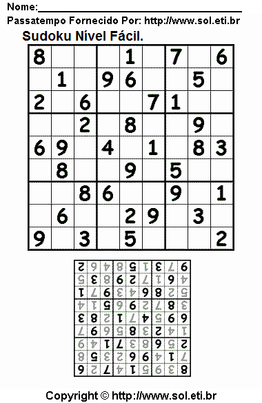 Sudoku Para Imprimir Com Respostas 15