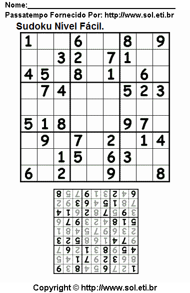 10 Atividades de Sudoku para imprimir  Sudoku para imprimir, Atividades  educativas para imprimir, Sudoku