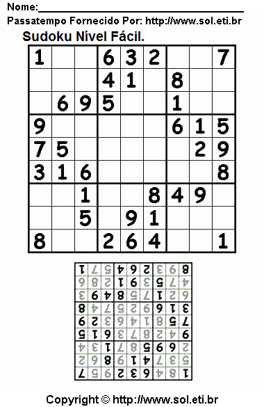 Sudoku Para Imprimir Com Respostas 308