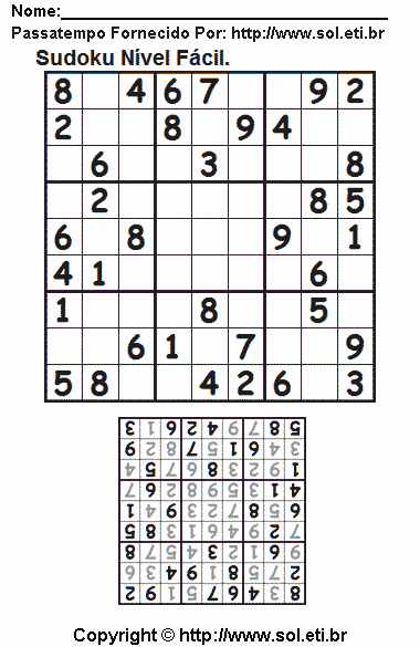Sudoku Para Imprimir Com Respostas 310