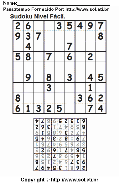 Sudoku Para Imprimir Com Respostas 316