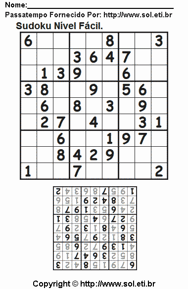 Sudoku Para Imprimir Com Respostas 320