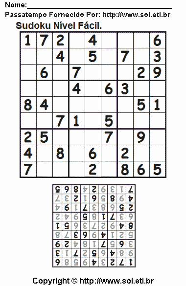 Sudoku Para Imprimir Com Respostas 332