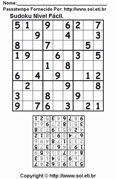 Sudoku Para Imprimir Com Respostas 361