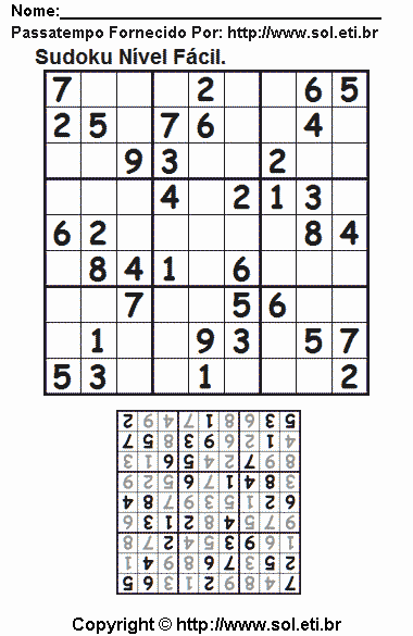 Sudoku Para Imprimir Com Respostas 448