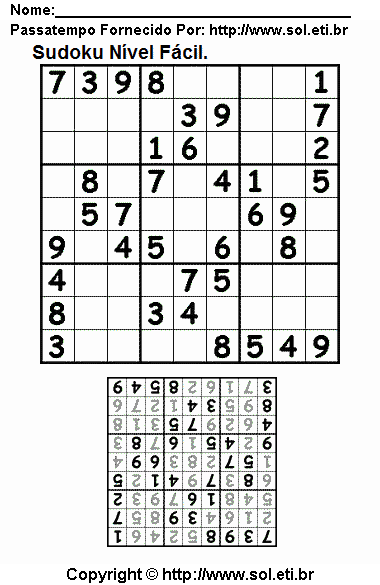 Sudoku Para Imprimir Com Respostas 57