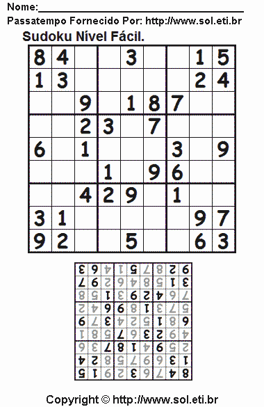 Sudoku Para Imprimir 31