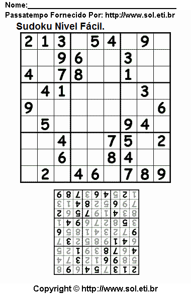 Sudoku Para Imprimir Com Respostas 90