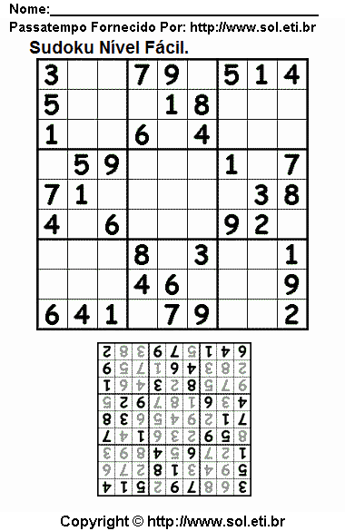 Sudoku Para Imprimir Com Respostas 93