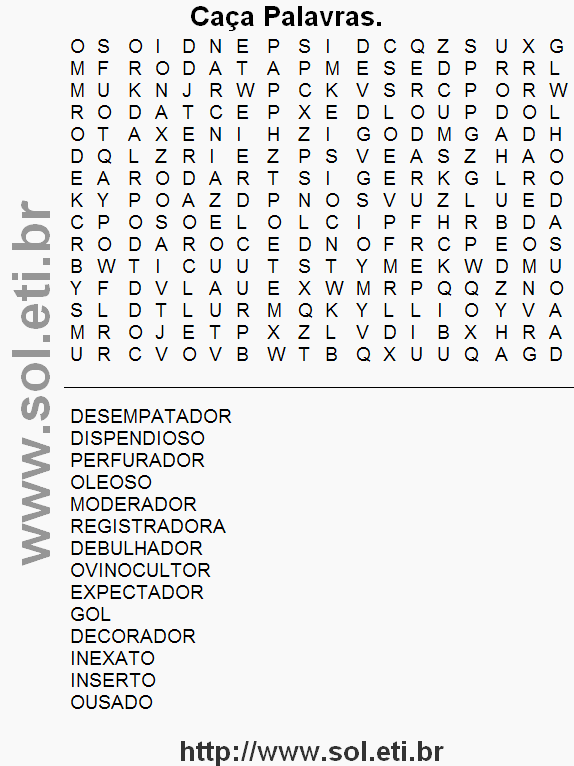Passatempo Infantil: Caça Palavras Para Imprimir Com Imagens