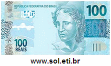 Cédula de Dinheiro de 100 Reais