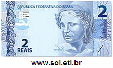 Cédula de Dinheiro de 2 Reais