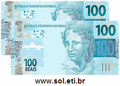 Cédulas de Dinheiro Totalizando 200 Reais