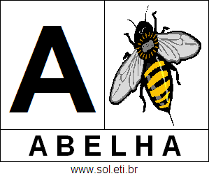 Letra A de Abelha