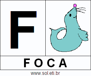 Letra F de Foca