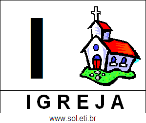 Letra I de Igreja