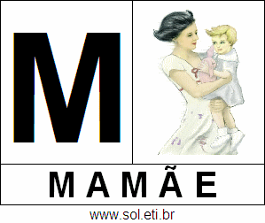 Letra M de Mamãe