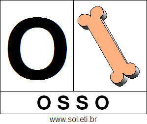 Letra O de Osso