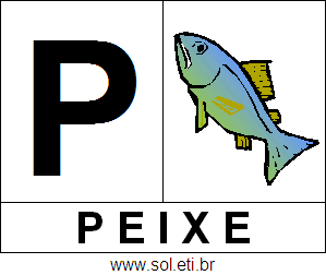 Letra P de Peixe