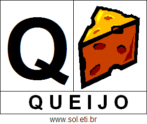 Letra Q de Queijo