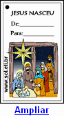 Cartão de Natal Para Imprimir Nascimento de Jesus