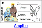 Cartão de Natal Para Imprimir Com Presépio